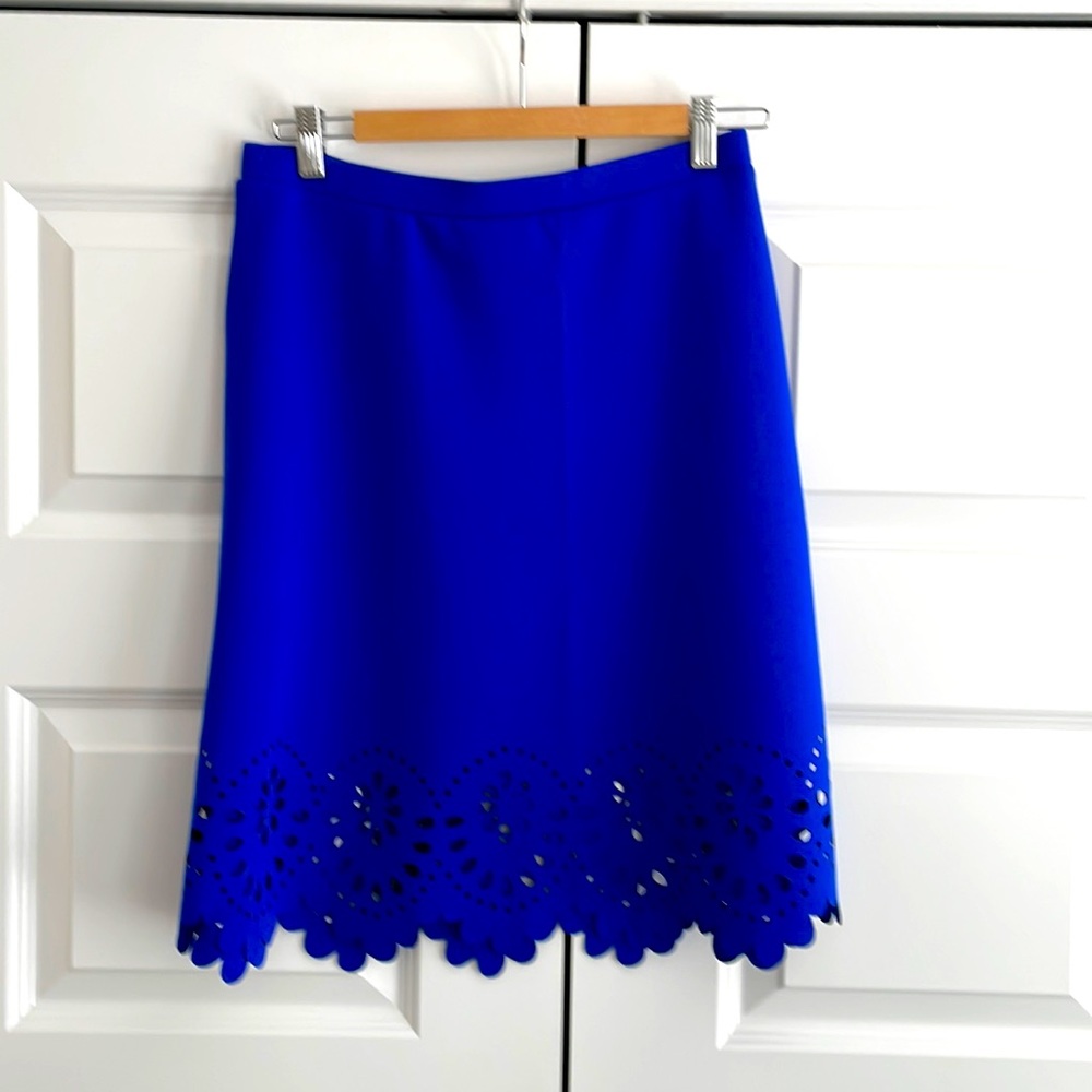 Electric blue skirt